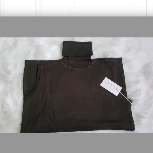 Brown Sleeveless Turtleneck Knit Pull-Over Sweater - Picture 1 of 1